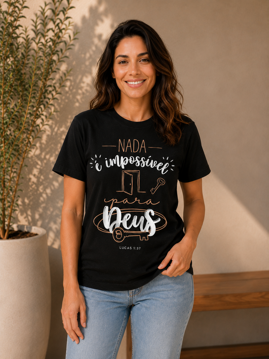 Camiseta Nada é Impossível para Deus