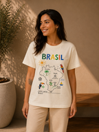 Camiseta Brasil em Traços