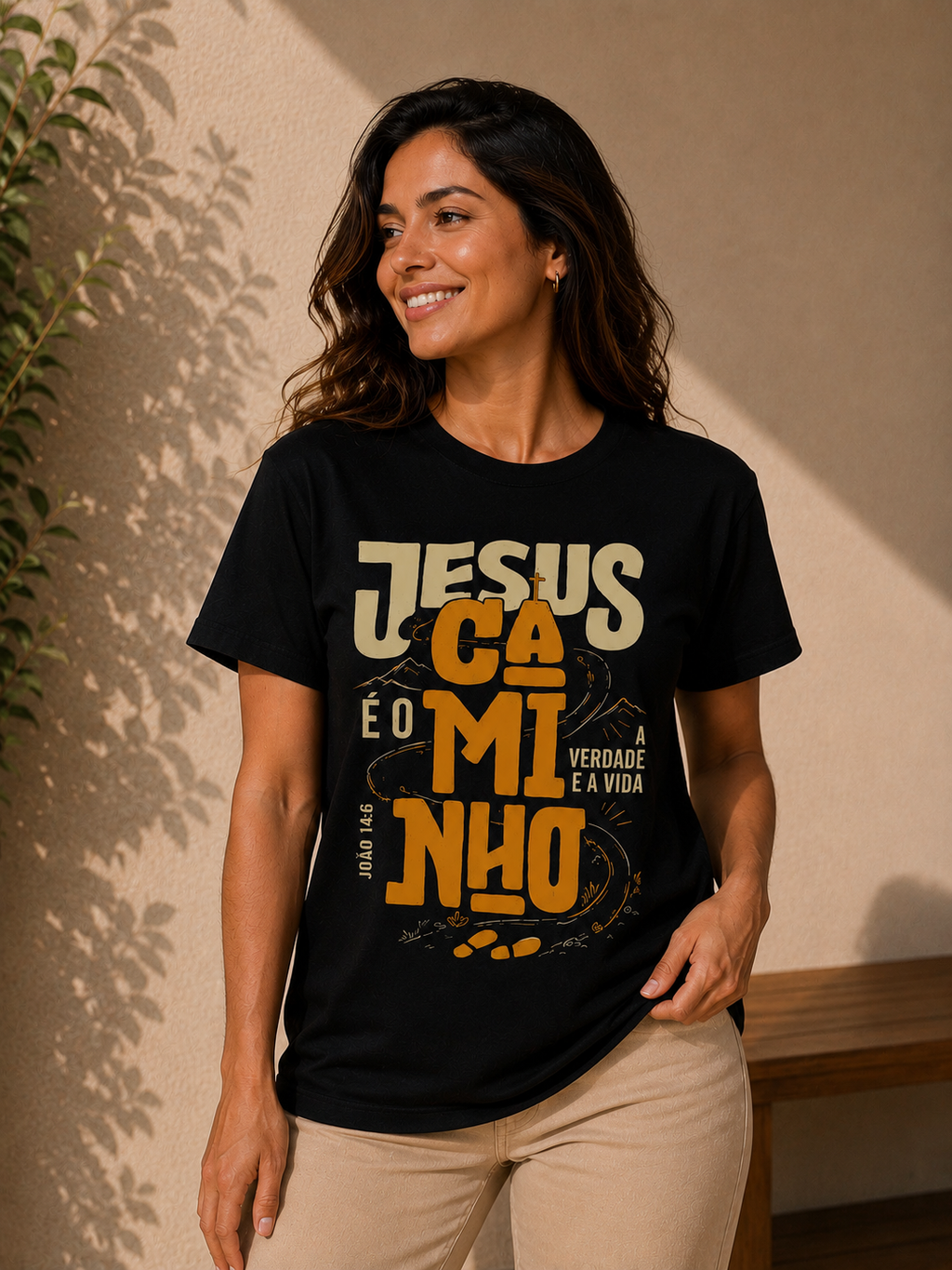 Camiseta Jesus é o Caminho