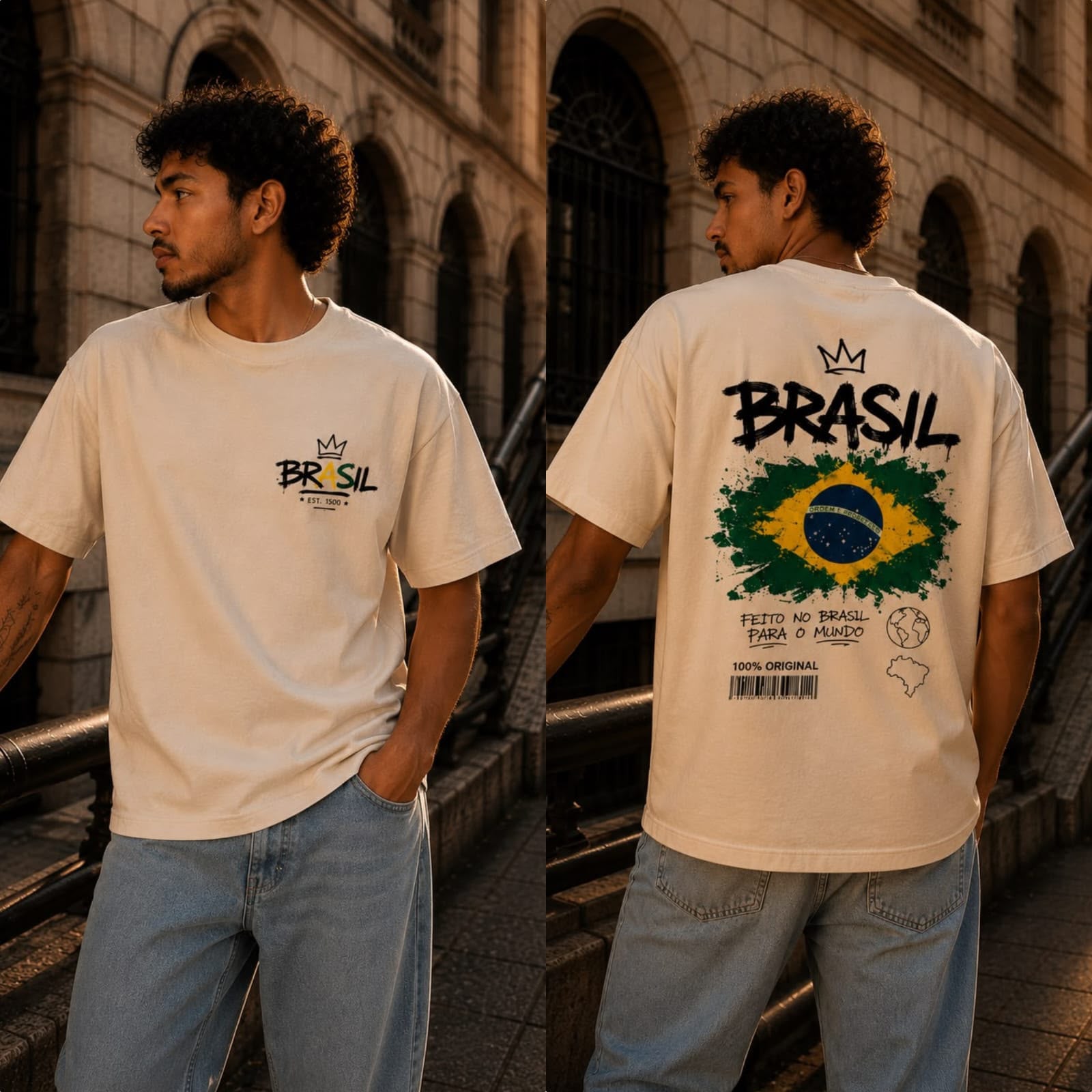 Camiseta Brasil – Feito no Brasil para o Mundo