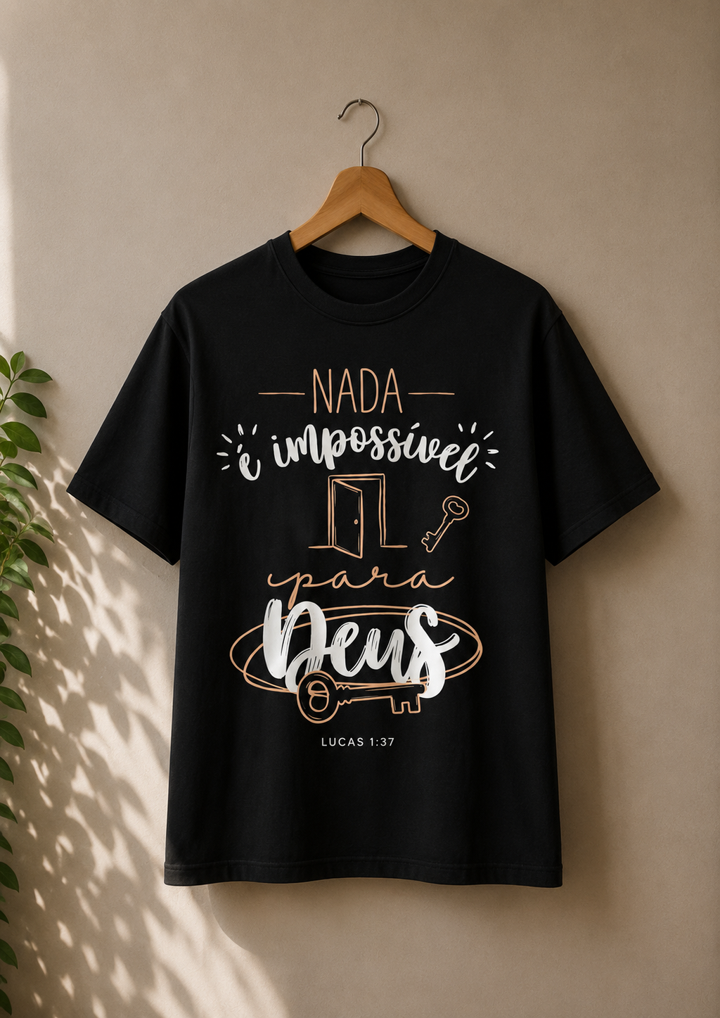 Camiseta Nada é Impossível para Deus
