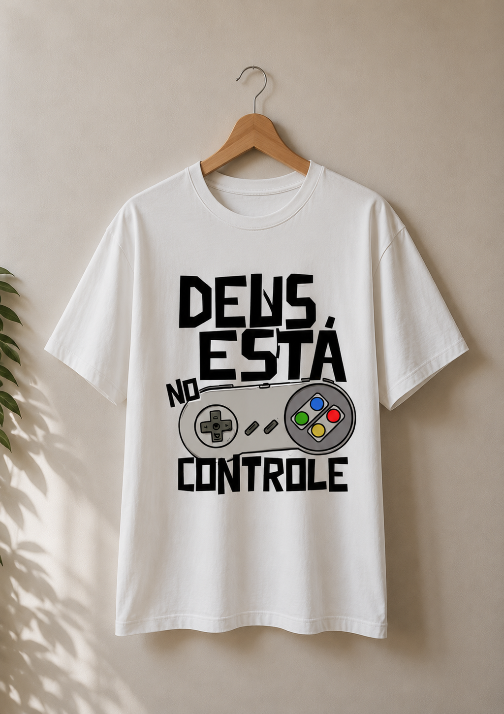Camiseta Deus Está no Controle