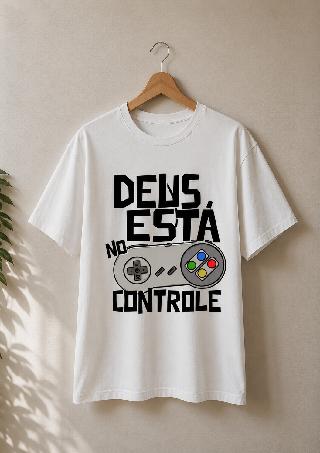Camiseta Deus Está no Controle